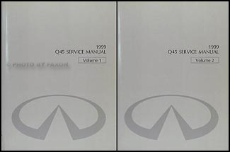 1999 Infiniti Q45 Repair Manual Original 