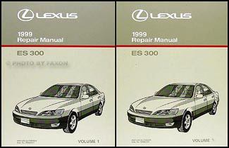 1999 Lexus ES 300 Repair Manual Original 2 Volume Set