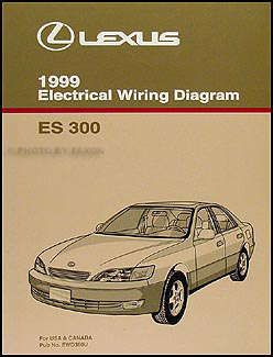 1999 Lexus ES 300 Wiring Diagram Manual Original