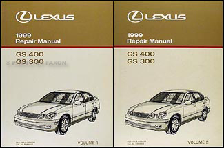 1999 Lexus GS 300/400 Repair Manual Original 2 Volume Set