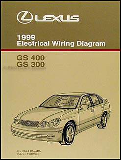 1999 Lexus GS 300 400 Wiring Diagram Manual Original