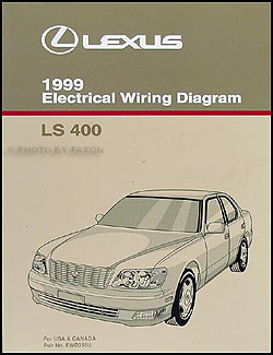 1999 Lexus LS 400 Wiring Diagram Manual Original
