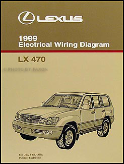 1999 Lexus LX 470 Wiring Diagram Manual Original