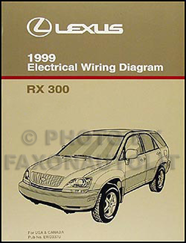 1999 Lexus RX 300 Wiring Diagram Manual Original