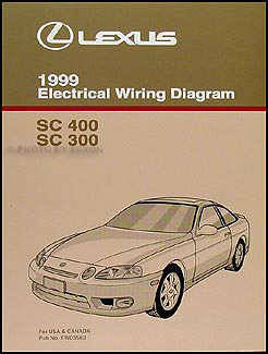 1997 Lexus SC 300 400 Wiring Diagram Manual Original SC300 SC400 Electrical Book 