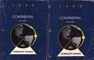1999 Lincoln Continental Shop Manual Original 2 Volume Set