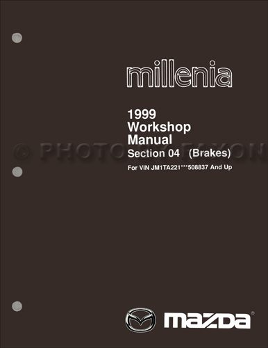 2000 Mazda Millenia Repair Manual Original 