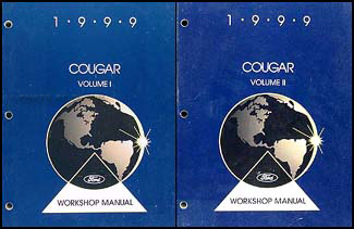 1999 Mercury Cougar Repair Manual Set Original