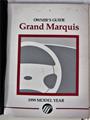 1999 Mercury Grand Marquis Owner's Manual Original