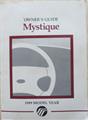 1999 Mercury Mystique Owner's Manual Original