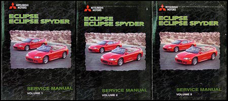 1999 Mitsubishi Eclipse Repair Manual Set Original