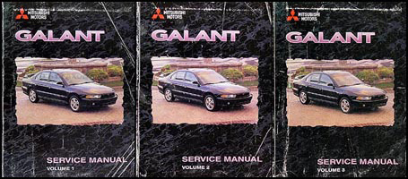 1999 Mitsubishi Galant Repair Manual 3 Volume Set Original 