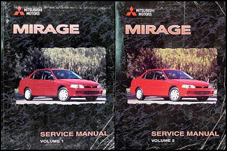 1999 Mitsubishi Mirage Repair Manual Set Original