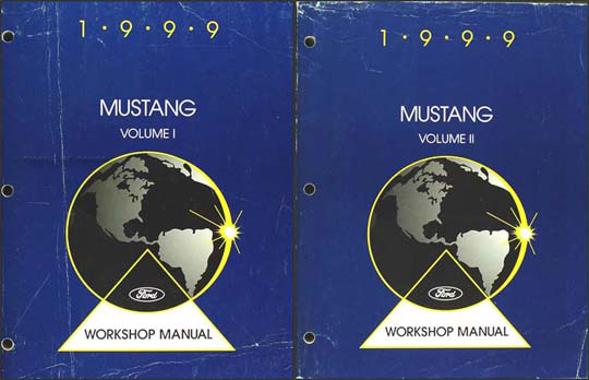 1999 Ford Mustang Shop Manual Original 2 Volume Set 