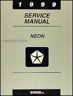 1999 Neon Shop Manual Original 