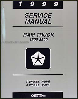 1999 Dodge Ram Truck Shop Manual Original 1500-2500-3500