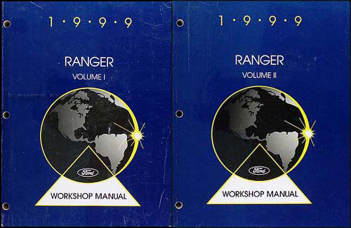 1999 Ford Ranger Repair Manual Original 2 Volume Set 