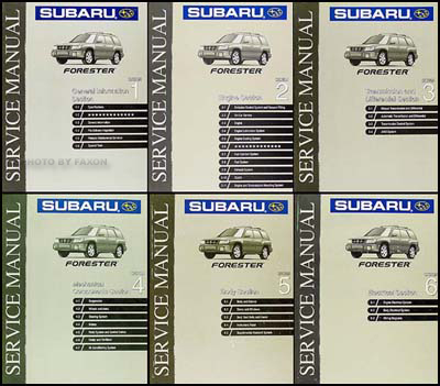1999 Subaru Forester Repair Manual Original 6 Volume Set 