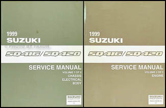 1999 Suzuki Vitara Repair Manual Set Original
