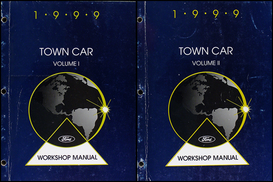 1999 Lincoln Town Car Shop Manual Original 2 Volume Set