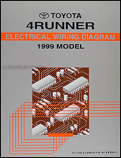 1999 Toyota 4Runner Wiring Diagram Manual Original