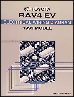 1999 Toyota RAV4 Electric Vehicle Wiring Diagram Manual Original