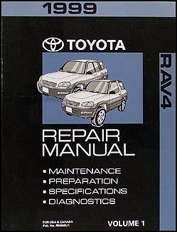 1999 Toyota RAV4 Repair Manual Volume 1 Original