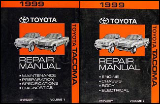 1999 Toyota Tacoma Repair Manual Original Set 