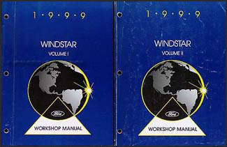 1999 Ford Windstar Repair Manual 2 Volume Set Original