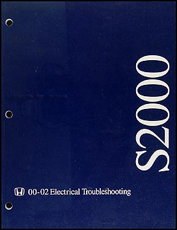 2000-2002 Honda S2000 Electrical Troubleshooting Manual Original