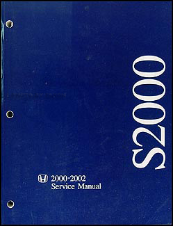 2000-2002 Honda S2000 Repair Manual Original 