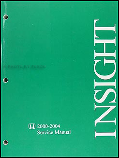 2000-2004 Honda Insight Hybrid Repair Manual Original 
