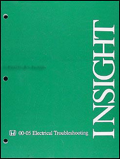 2000-2005 Honda Insight Electrical Troubleshooting Manual Original