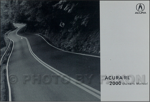 2000 Acura RL Owners Manual Original