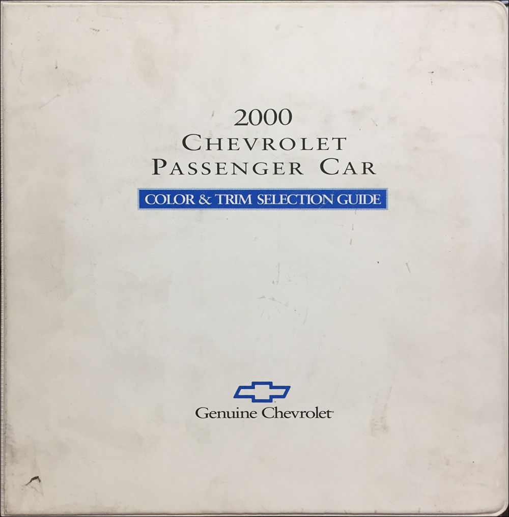 2000 Chevrolet Car Color and Upholstery Dealer Album Original