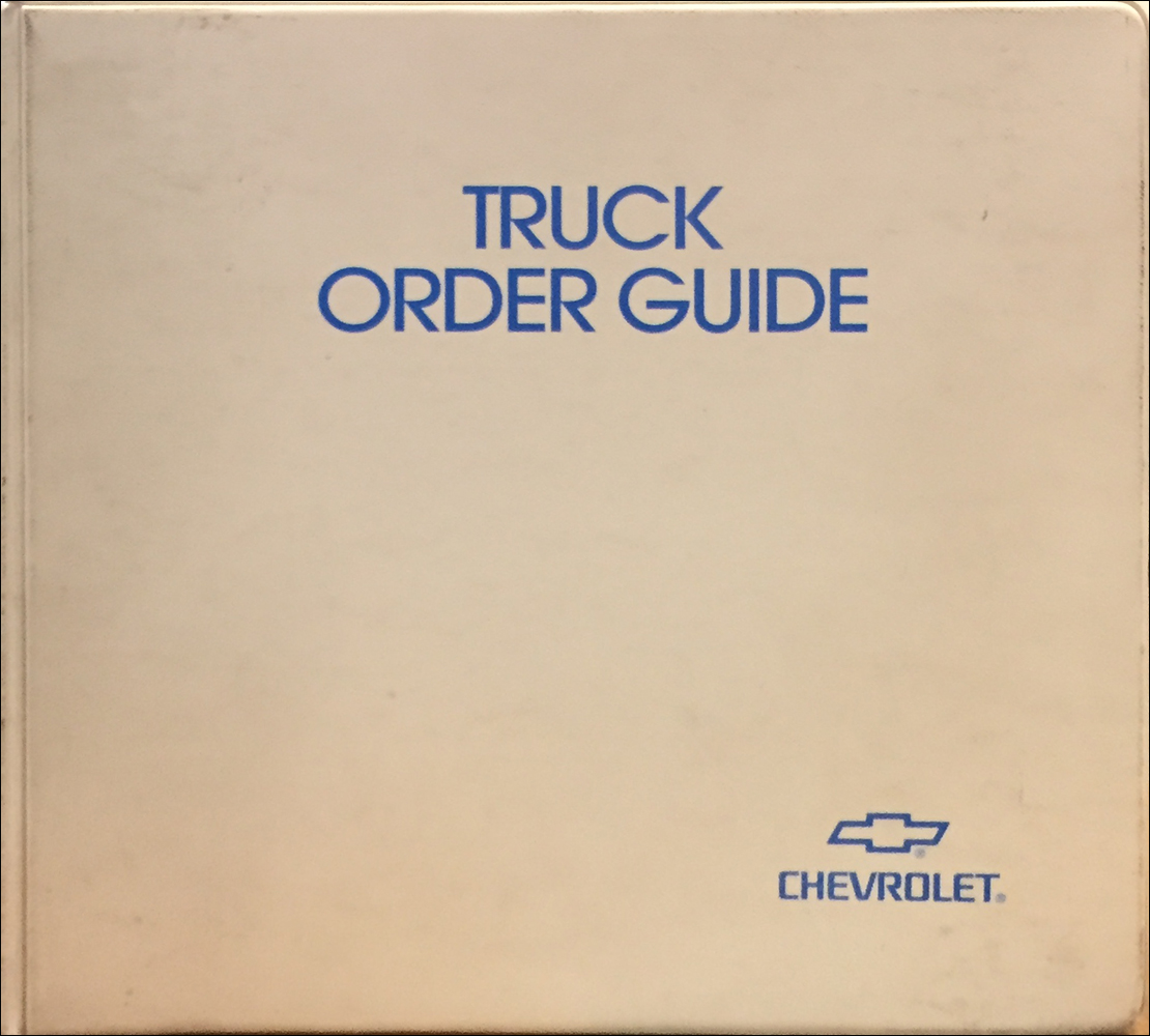 2000 Chevrolet Truck Order Guide Original