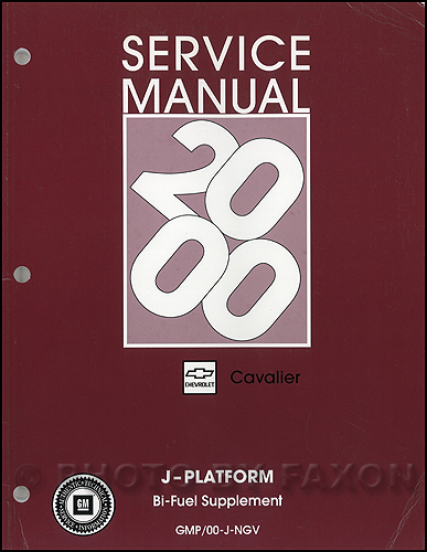 2000 Cavalier Bi-Fuel Repair Shop Manual Original Supplement