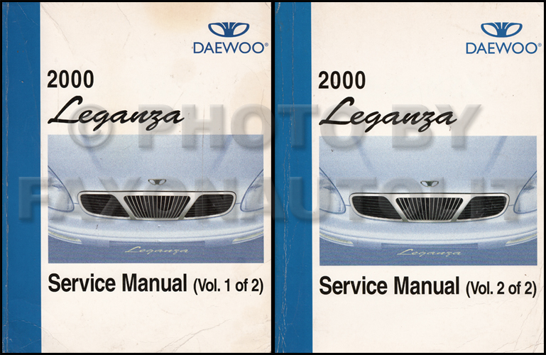 2000 Daewoo Leganza Repair Shop Manual Original 2 Volume Set