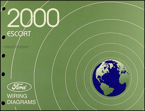 2000 Ford Escort and ZX2 Wiring Diagram Manual Original