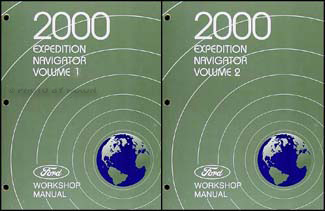 2000 Ford Expedition and Lincoln Navigator Repair Shop Manual Original Set