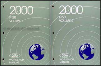 2000 Ford F-150 Repair Manual 2 Volume Set Original