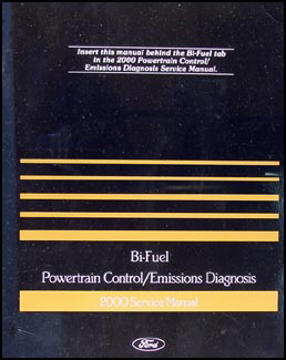 2000 Ford Contour F-150-550 BI-FUEL Engine Diagnosis Manual CNG LPG