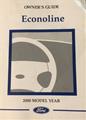 2000 Ford Econoline & Club Wagon Van Owners Manual Original