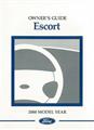 2000 Ford Escort Sedan and Coupe Owner's Manual Original