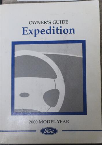 2000 Ford Excursion Owner's Manual Reprint