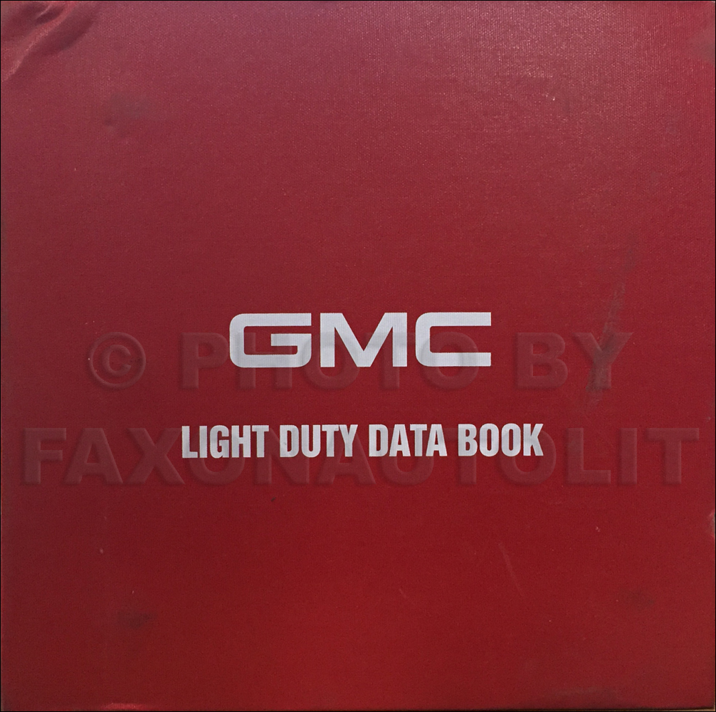 2000 GMC Light Duty Data Book Original