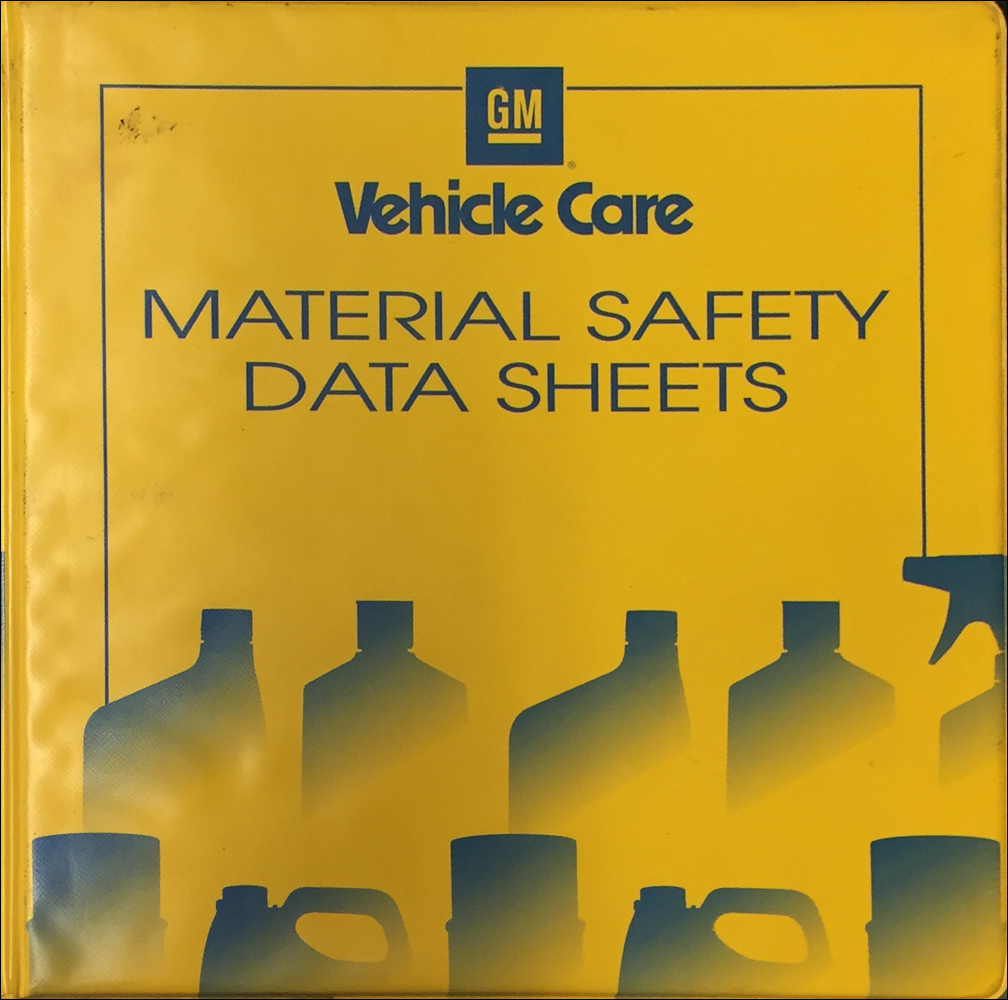 2000 GM Material Safety Data Book Original