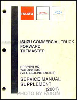 2001-2003 NPR, W3500, & W4500 Gas Repair Manual Supplement 