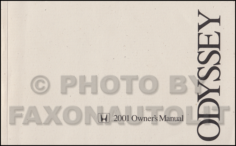 2000 Honda Odyssey Owner's Manual Original