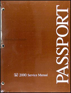 2000 Honda Passport Shop Manual Original 